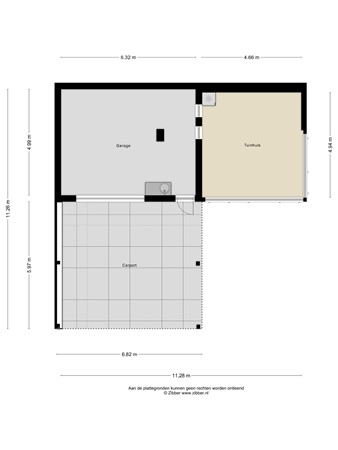 Floorplan - Rosenhofstraat 40, 5298 TC Liempde